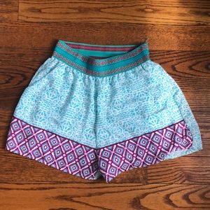 Colorful flowy shorts